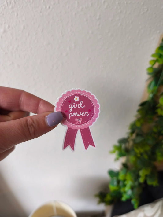 Sticker Badge girl power