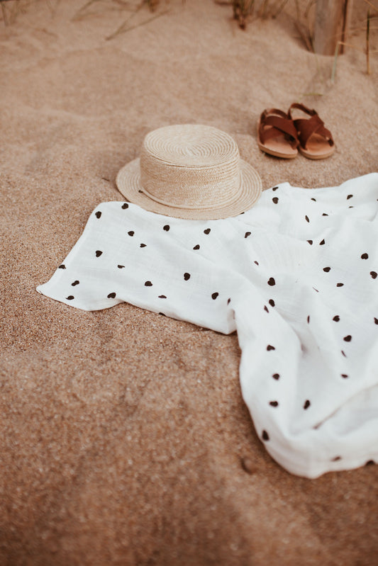 Lange Bianca écru - Coeurs noirs — Rose in April , Lyon