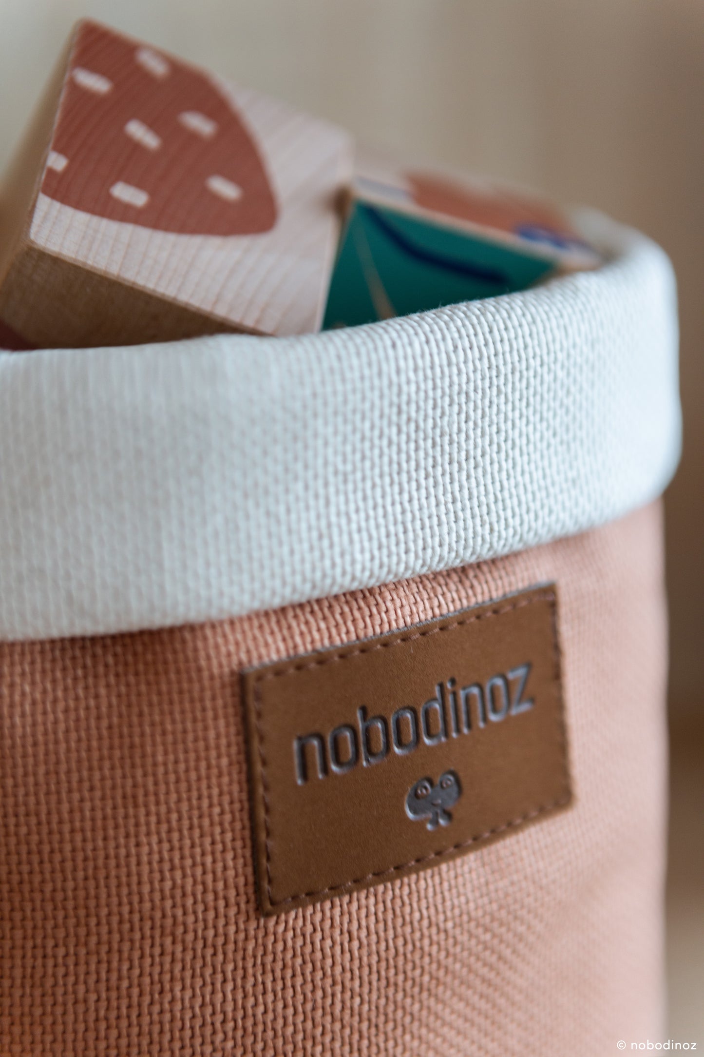 Panier en tissu Tango Medium - Sienna brown — Nobodinoz , Lyon