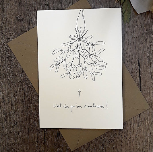 Carte de voeux gui — Papillonnage , Lyon