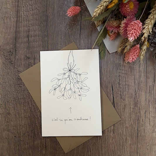 Carte de voeux gui — Papillonnage , Lyon