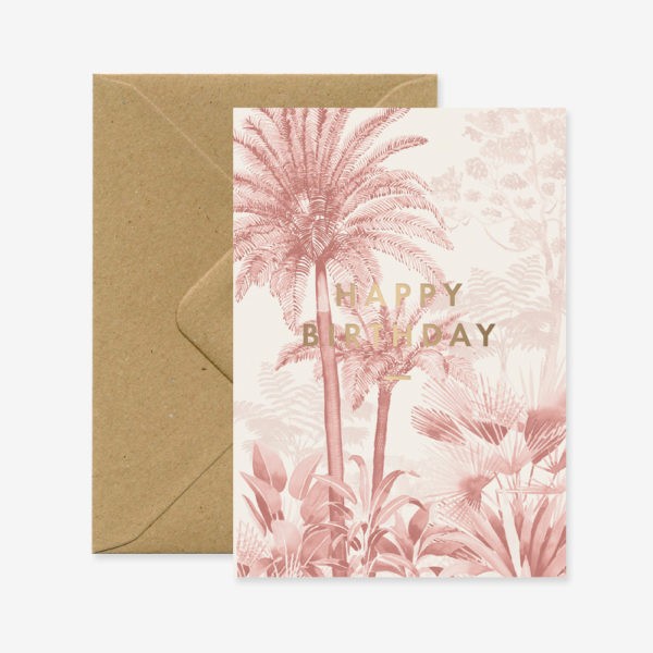 Carte Happy birthday Pink forest — All the ways to say , Lyon