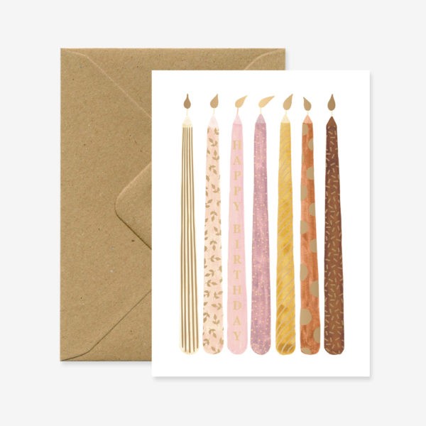 Carte Birthday Candles — All the ways to say , Lyon