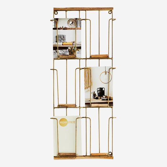 Porte-cartes en bois et laiton — Madam Stoltz , Lyon