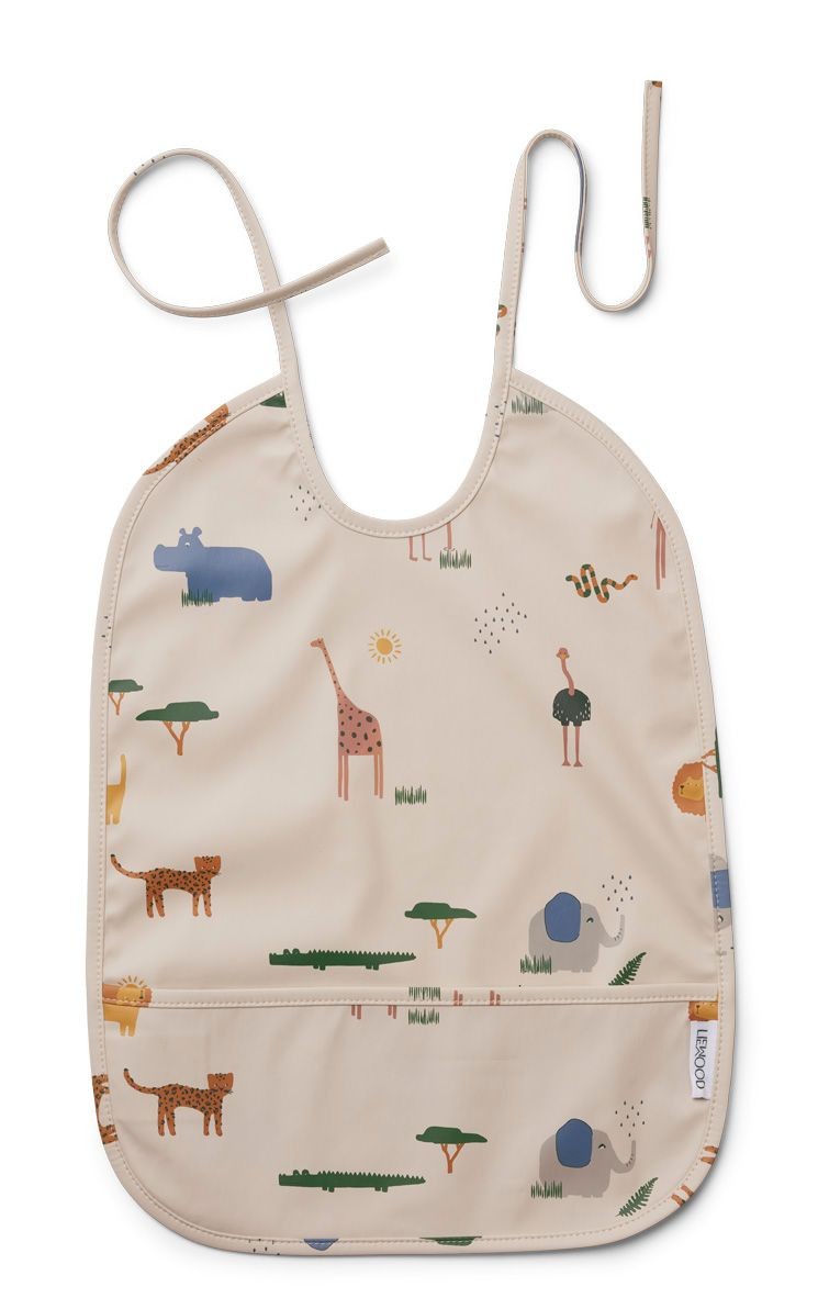 Bavoir déperlant - Safari sandy mix — Liewood , Lyon