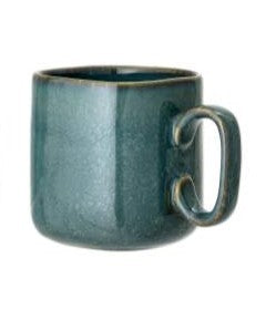 Mug carré en terre cuite Aime - turquoise — Bloomingville , Lyon