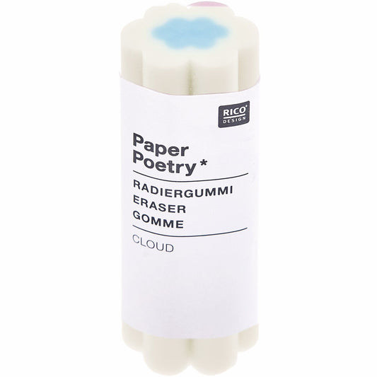 Gomme nuage Eye candy - blanc