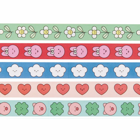 Set de 5 masking tape - Chingu — Rico design , Lyon