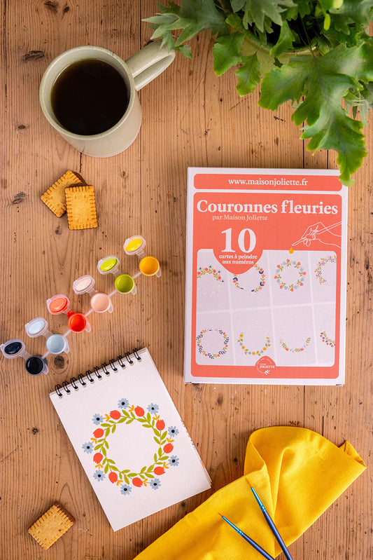 Peinture aux numéros - Couronnes fleuries