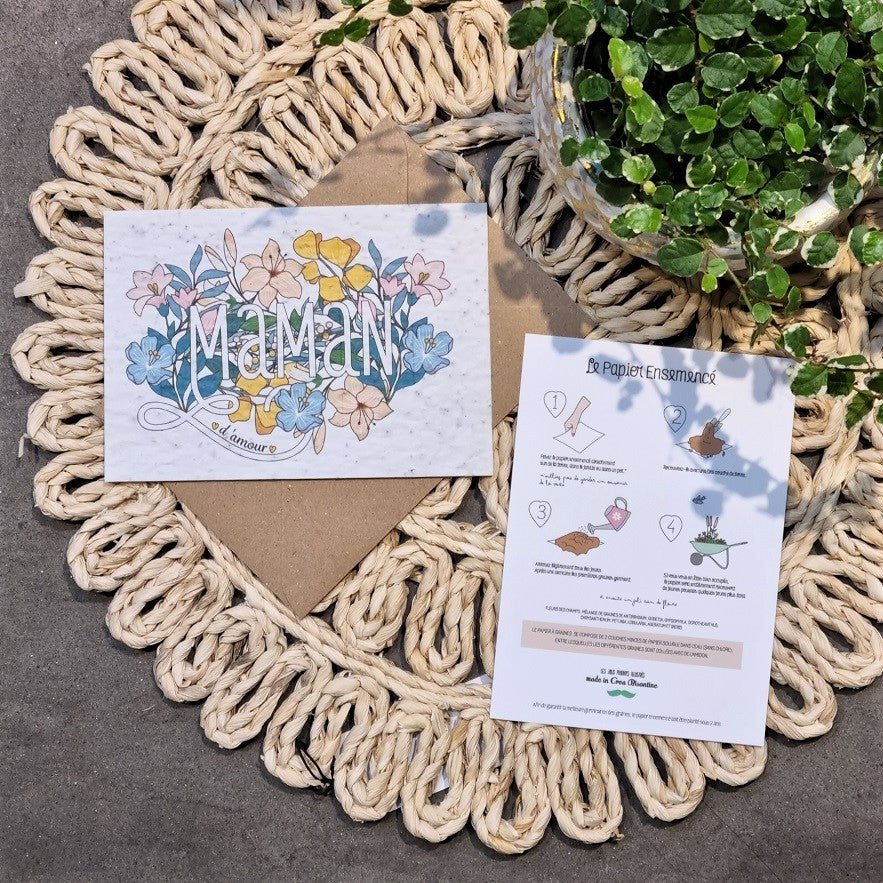Carte à planter maman d'amour — Créabisontine , Lyon