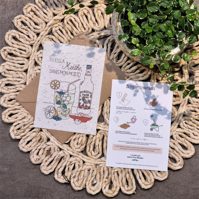 Carte à planter Mojito — Créabisontine , Lyon