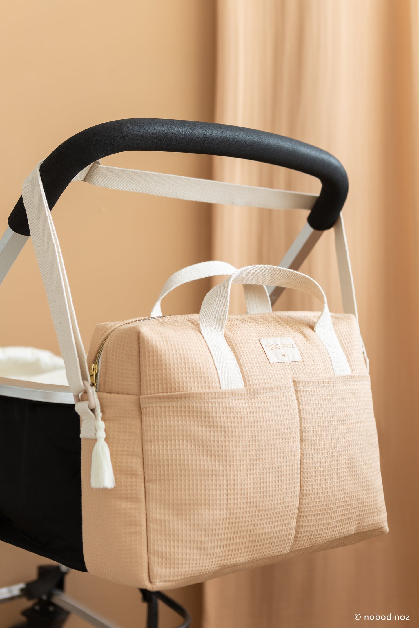 Sac à langer nid d'abeille Gala - Nude — Nobodinoz , Lyon
