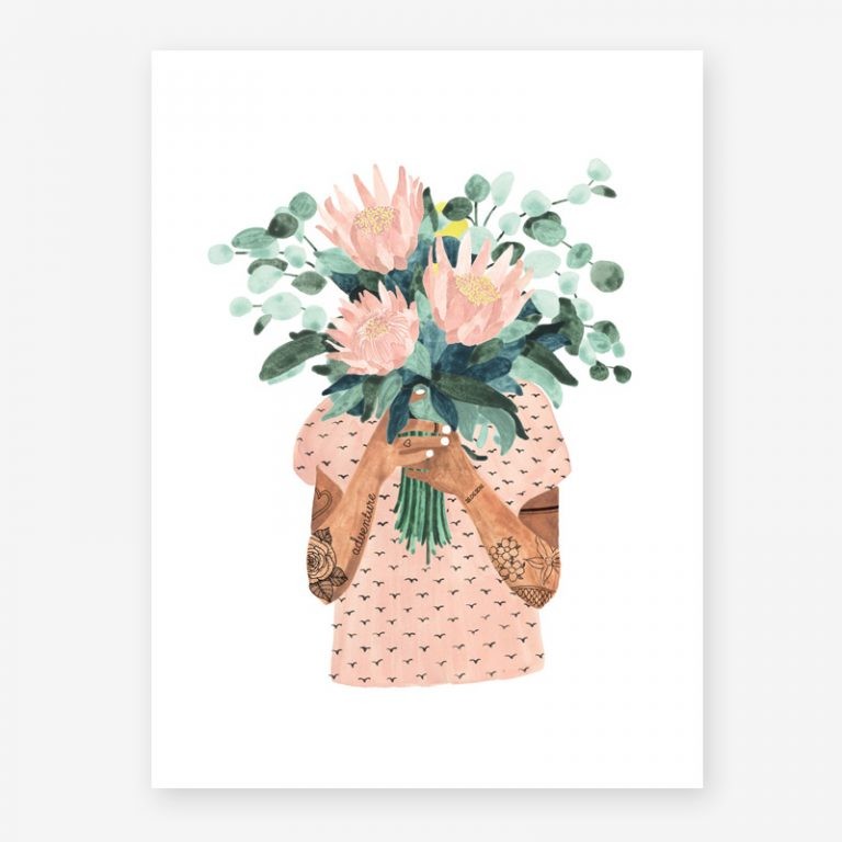 Affiche Small Tattoo Girl — All the ways to say , Lyon