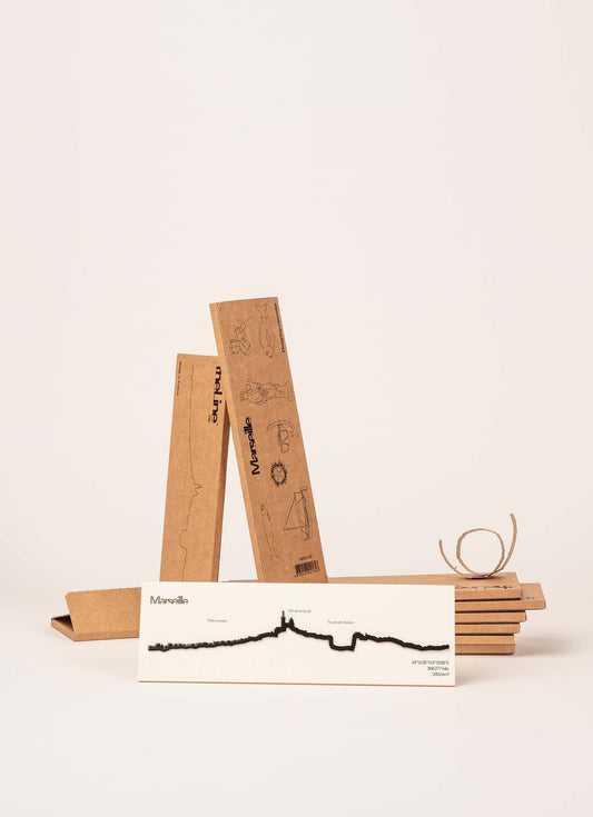 Silhouette de Marseille - Mini noir — The Line , Lyon