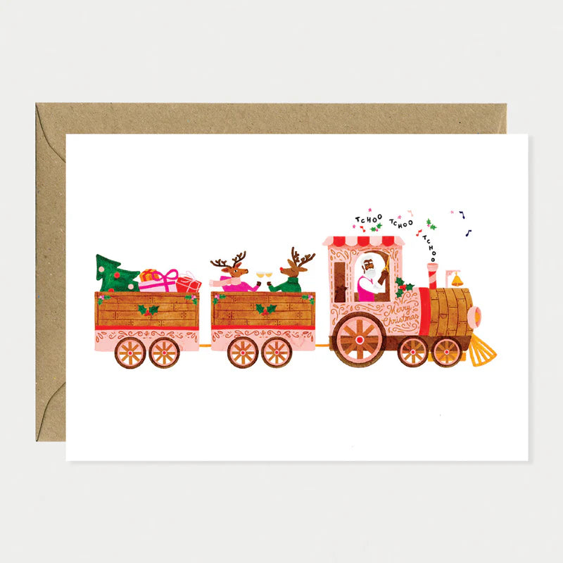 Carte Christmas train