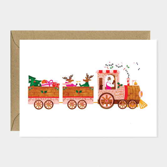 Carte Christmas train