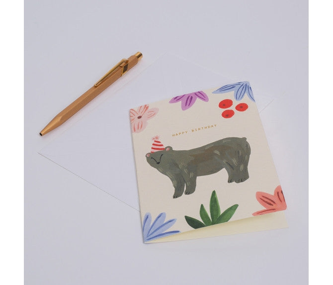 Carte Bear Happy birthday — Season Paper , Lyon