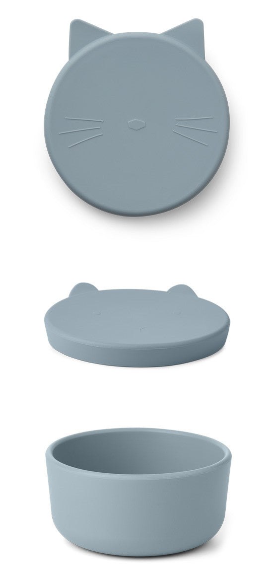 Cornelius snack box - Cat dove blue — Liewood , Lyon