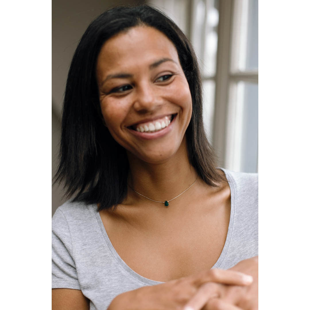 Collier fil doré Lapis lazuli — Les mots doux , Lyon