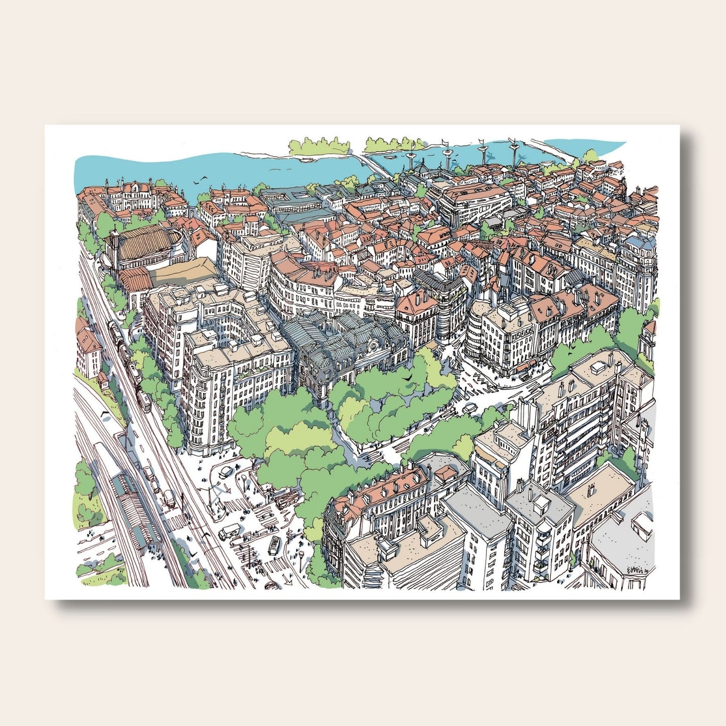 Affiche A3 Quartier Jean Macé — Emilie Ettori , Lyon