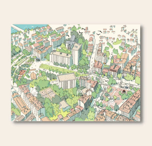 Affiche A3 Gros caillou — Emilie Ettori , Lyon