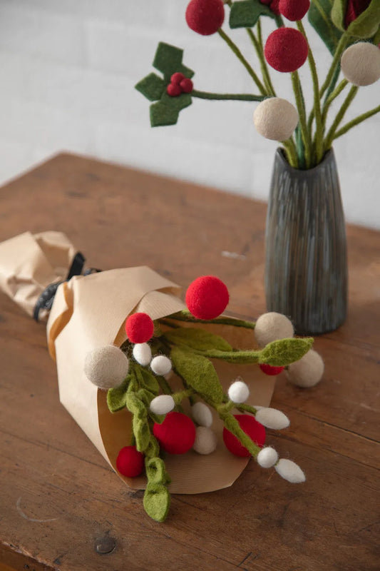 Fleur rouge vif - 3 cm — En Gry & Sif , Lyon