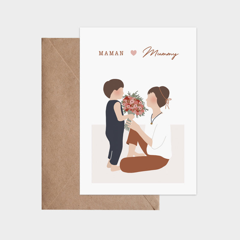 Carte Maman Mummy — Atelier oranger , Lyon
