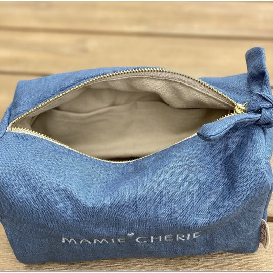 Trousse en lin brodée Mamie chérie"" — Marcel & Lily , Lyon