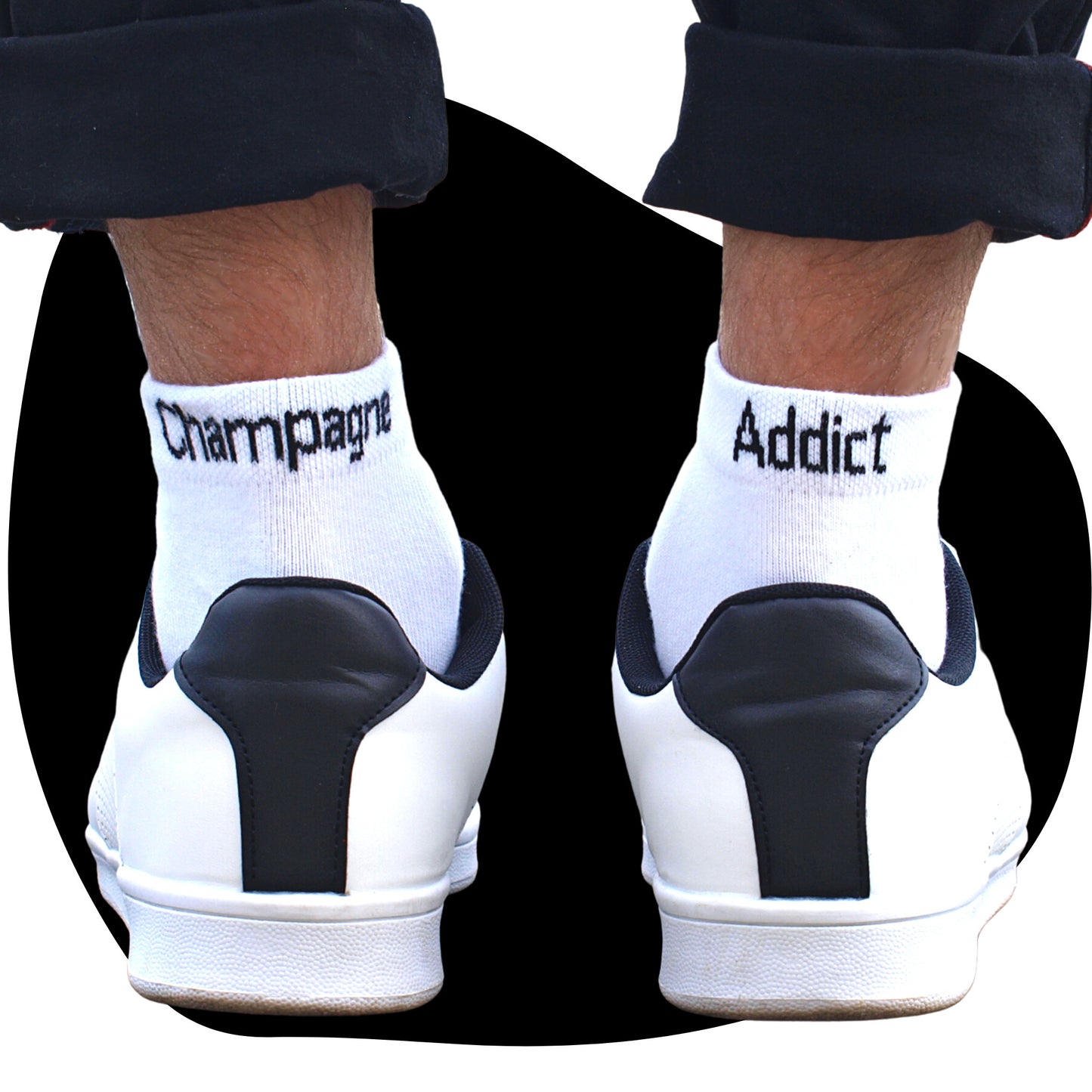 Chaussettes Champagne addict Blanc - 41/46 — Klak , Lyon