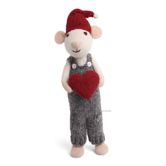 Souris blanche et son coeur rouge - boy — En Gry & Sif , Lyon