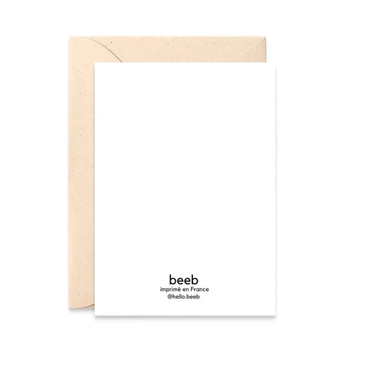 Carte Anniversaire cheminée chiens — Beeb , Lyon