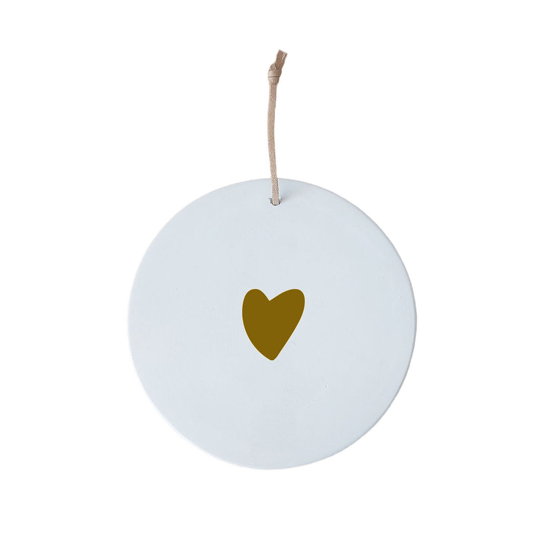 Médaillon Coeur doré — Poussière des rues , Lyon