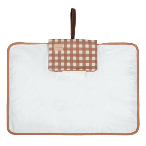 Matelas à langer nomade Hyde park - Terracotta cheks — Nobodinoz , Lyon