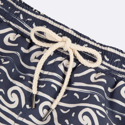 Short de bain Navy motifs blanc - Taille XL — Faguo , Lyon