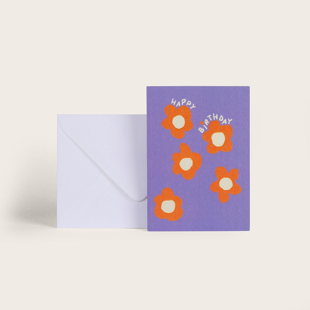 Carte Flower birthday - violet — Season Paper , Lyon
