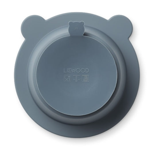 Bol à ventouse Peony - Whale blue — Liewood , Lyon