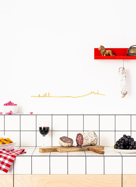 Silhouette de Lyon - doré — The Line , Lyon