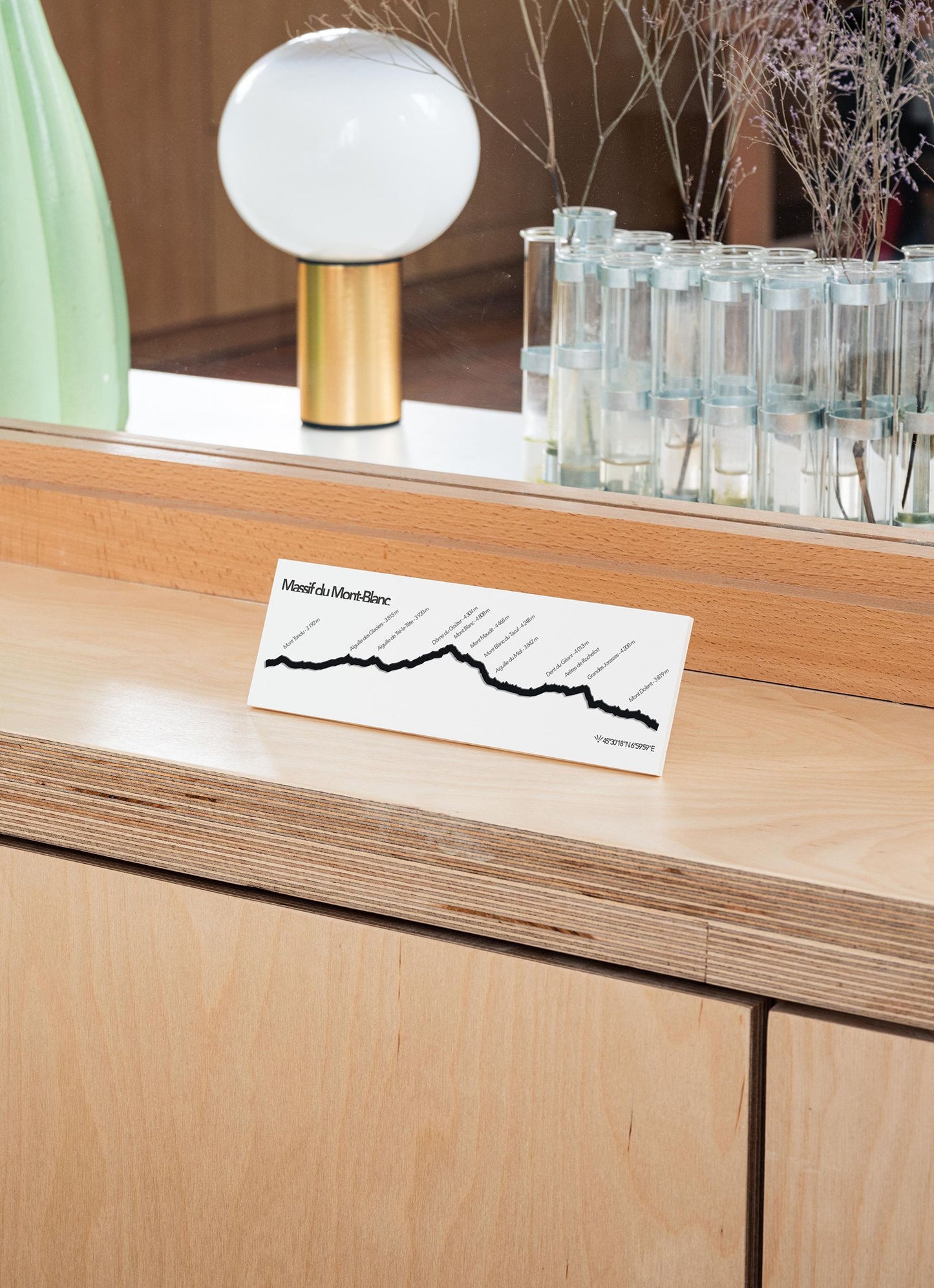 Silhouette du Mont Blanc - Mini noir — The Line , Lyon