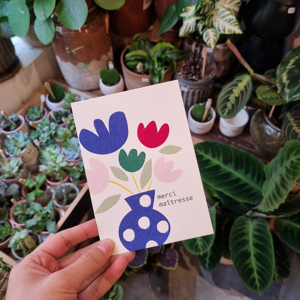 Carte - Merci maîtresse — Piponino , Lyon