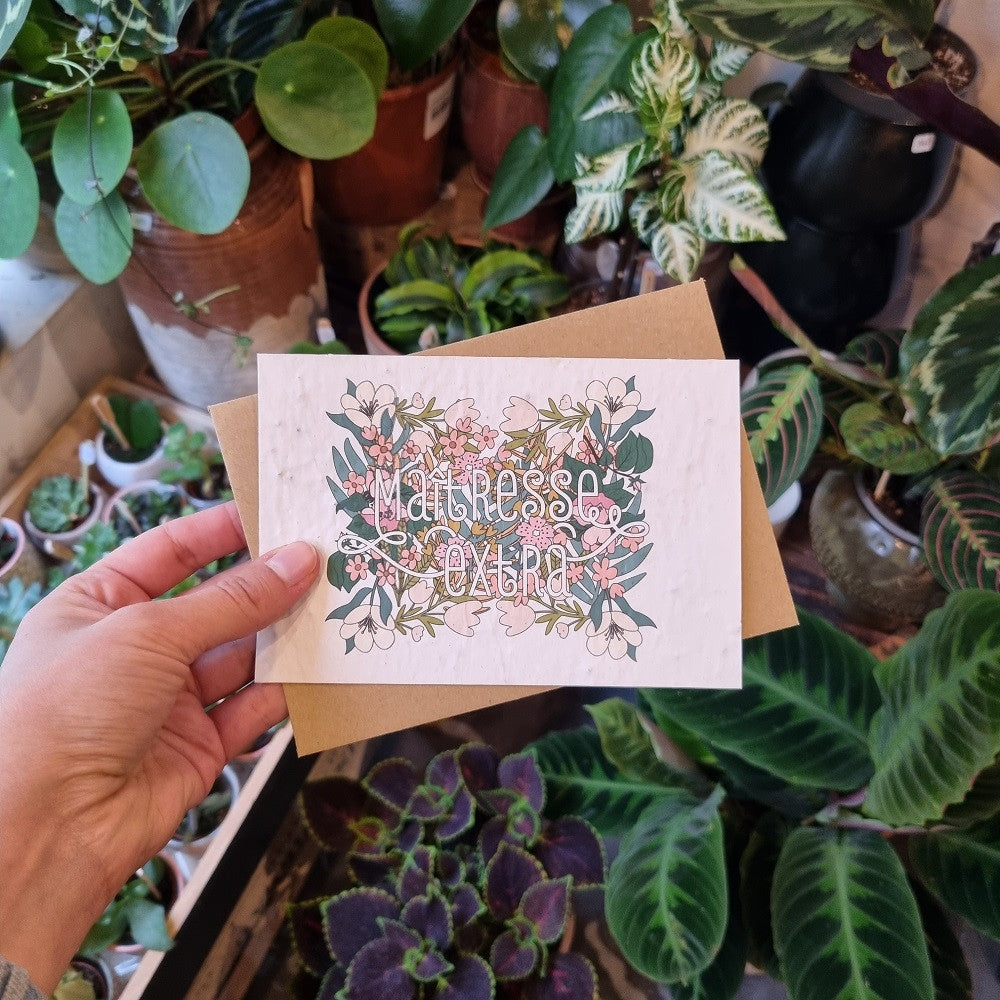Carte à planter Maîtresse extra — Créabisontine , Lyon