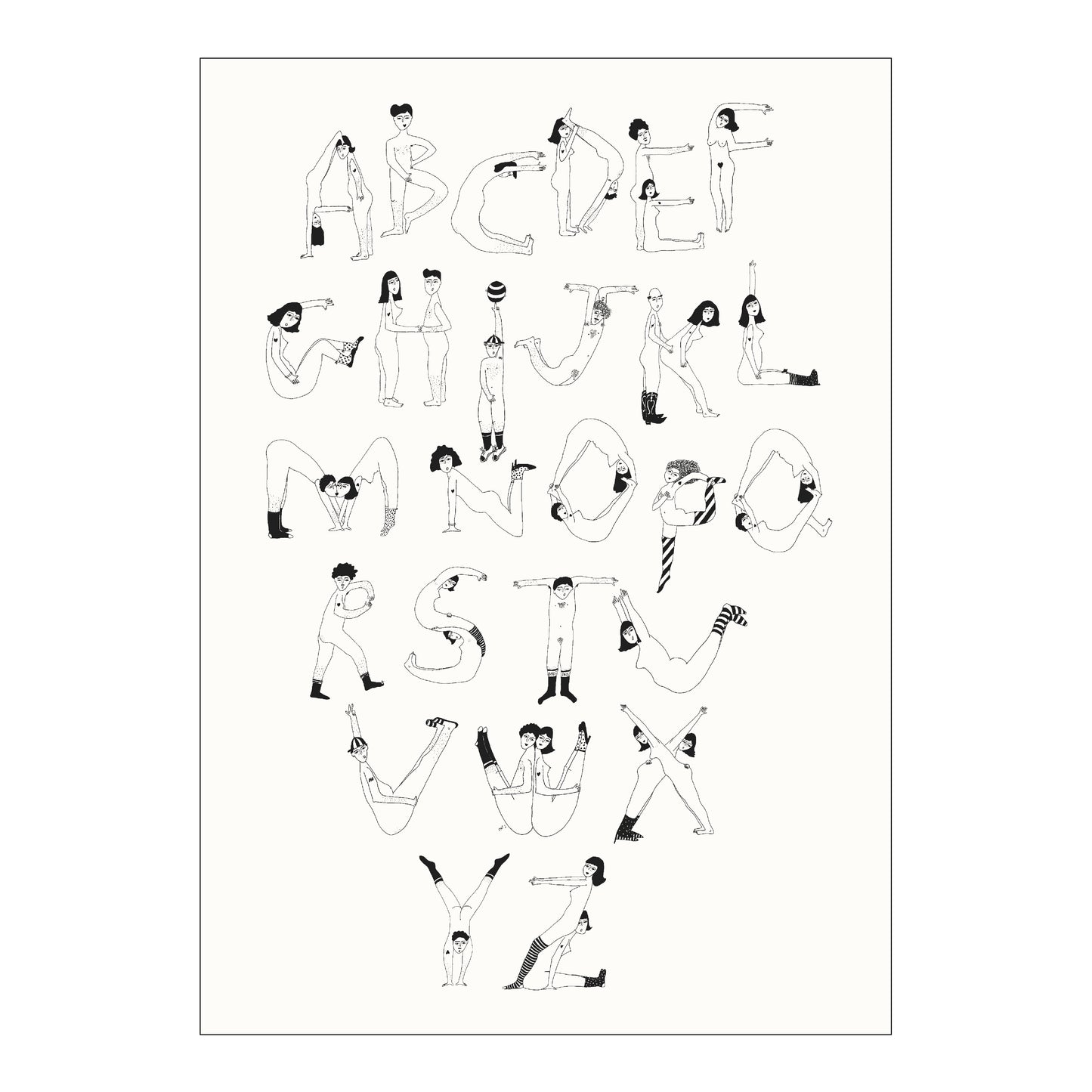 Affiche A2 nude abc — Helen b , Lyon