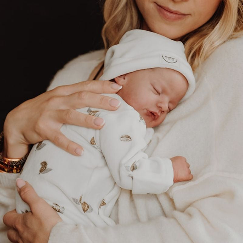 Bonnet turban Velours Cream Naissance — Bonjour Little , Lyon