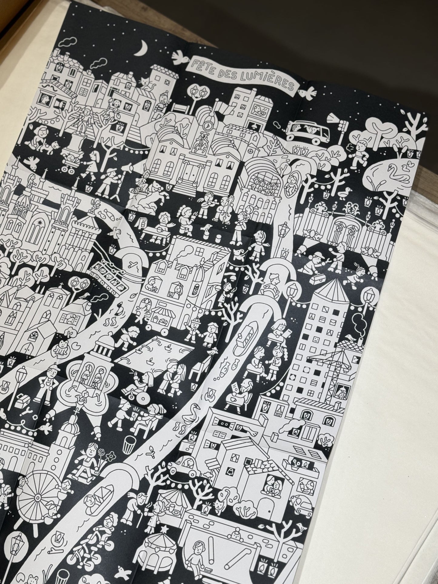 Coloriage Fais ta fête des lumières — Maison Georges , Lyon