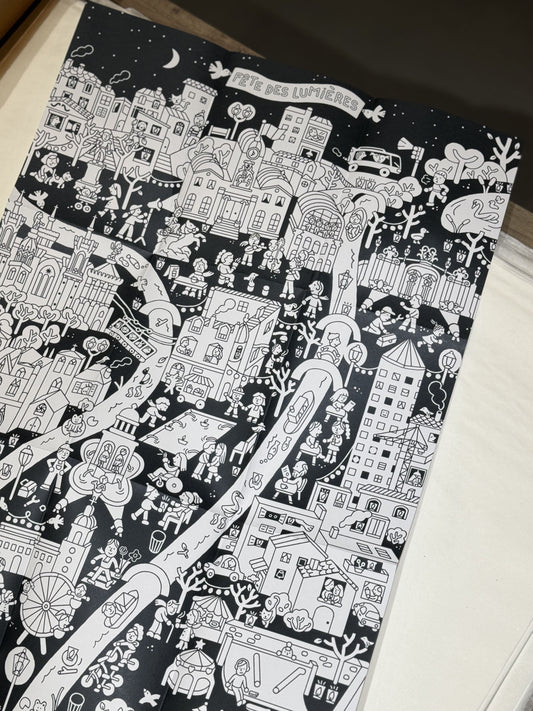 Coloriage Fais ta fête des lumières — Maison Georges , Lyon