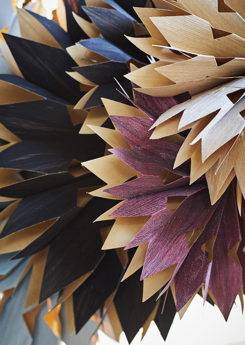 Etoile en papier lumineuse bordeaux 40cm — Madam Stoltz , Lyon