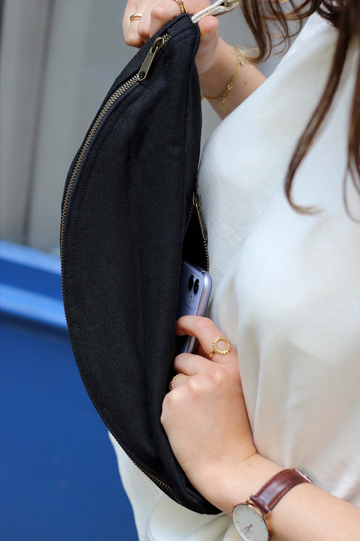 Sac banane XL Sofia - Noir — Hindbag , Lyon