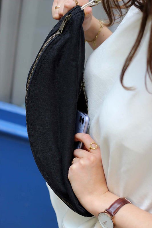 Sac banane XL Sofia - Noir — Hindbag , Lyon