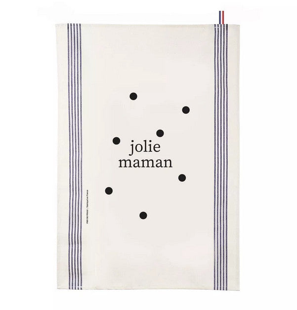 Torchon Jolie maman — Pied de poule , Lyon