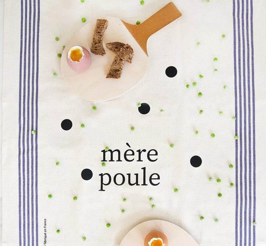 Torchon Mère poule — Pied de poule , Lyon