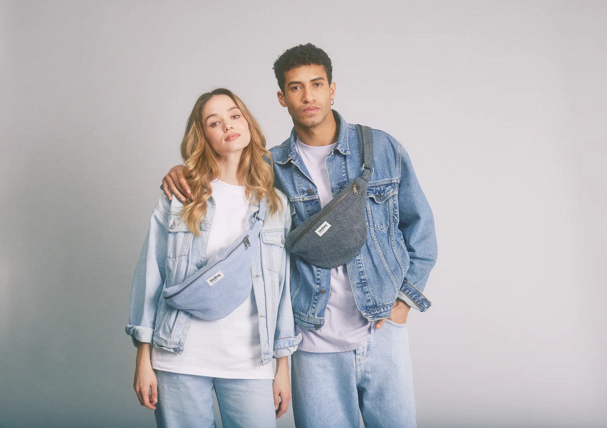 Sac banane Sasha - Denim bleu — Hindbag , Lyon